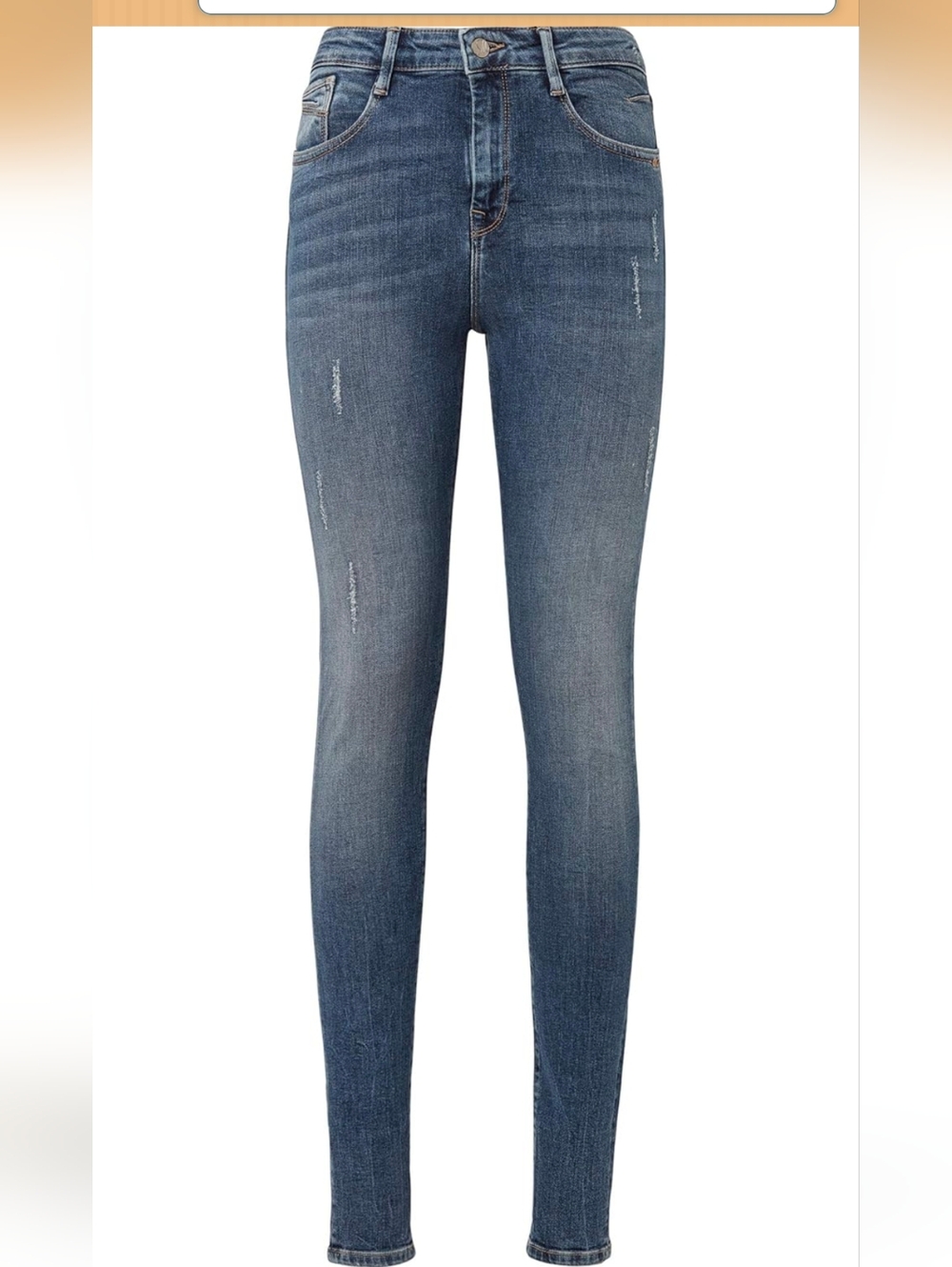 Mavi Lucy Super High Rise Super Skinny Denim Blue Jeans Mid Wash Womens 25/28 - Picture 12 of 12